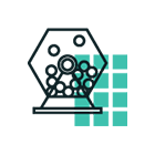 Animerad bild av lottohjul